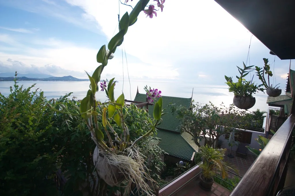 Корпуса Sandalwood Samui Villas и вид на море с балкона