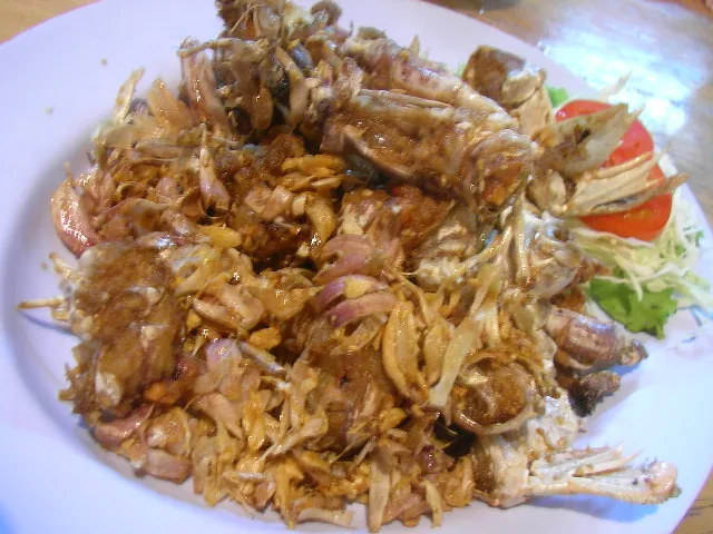 Блюдо из морепродуктов в Starry Seafood — архивное фото 2006 года